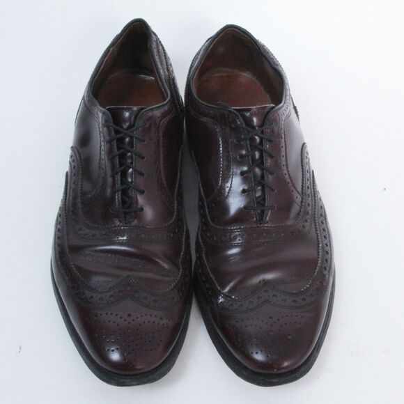 Allen Edmonds McAllister Men\'s Burgundy Wingtip Oxford Dress Shoes Size 10.5 main image 9